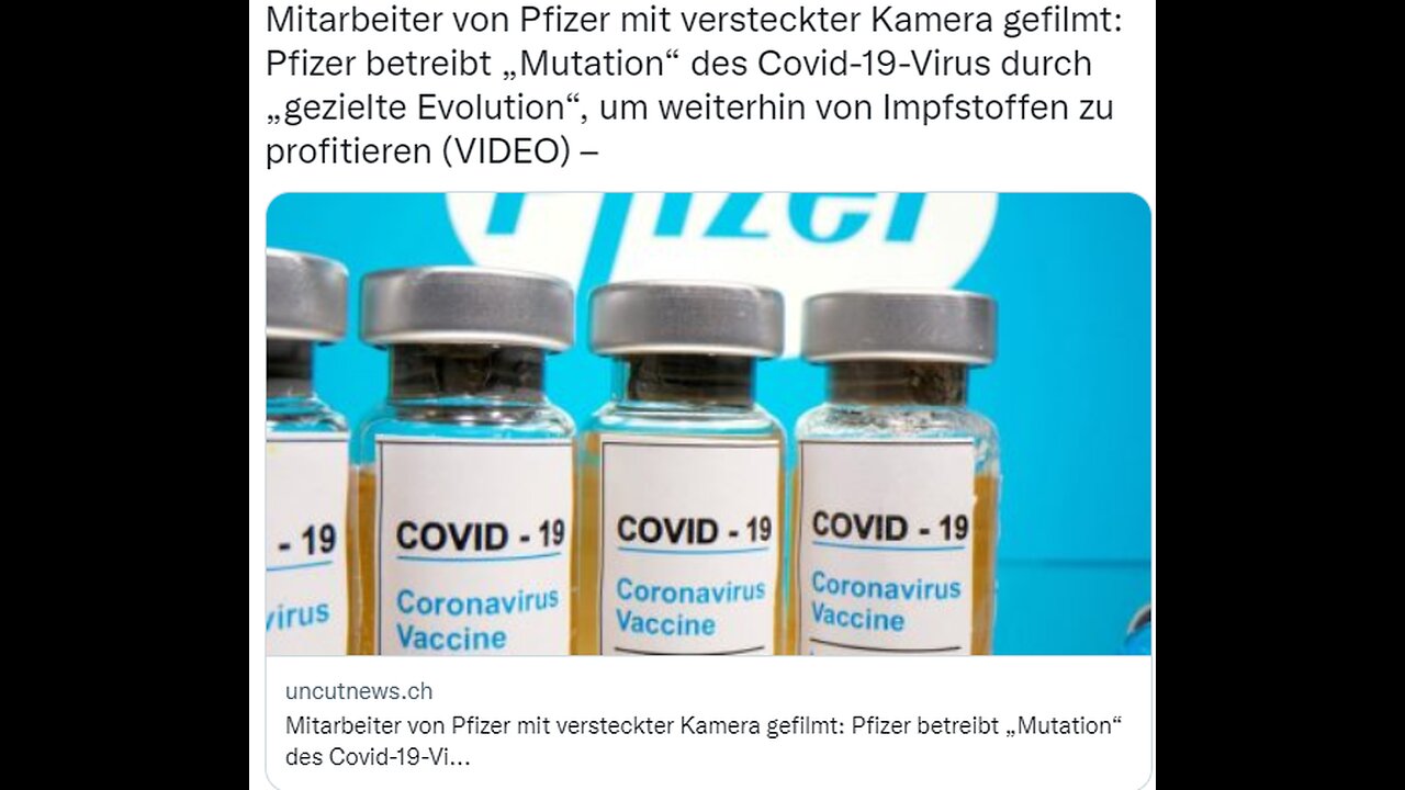 Pfizer Exposed For Exploring "Mutating" COVID-19 Virus For New Vaccines Via 'Directed Evolution'