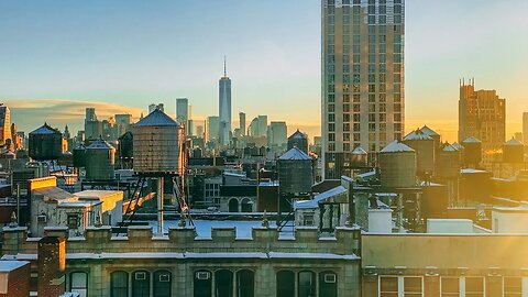 New York City Live Sunset: Freedom Tower from INNSIDE NoMad Hotel