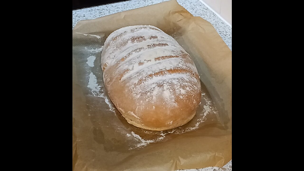 VERY EASY to make. Bloomer loaf of bread.