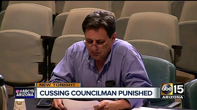 Tempe councilman under for for using foul language