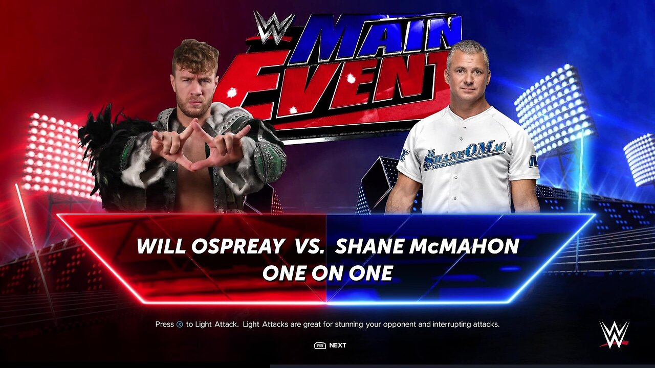 WWE 2k24 Will Ospreay vs Shane Mcmahon