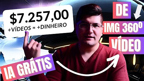 +Vídeo = +Dinheiro (Canal Dark sem Rosto ficou Fácil) [Nova IA de Imagem 360 Graus para Vídeo Loop )