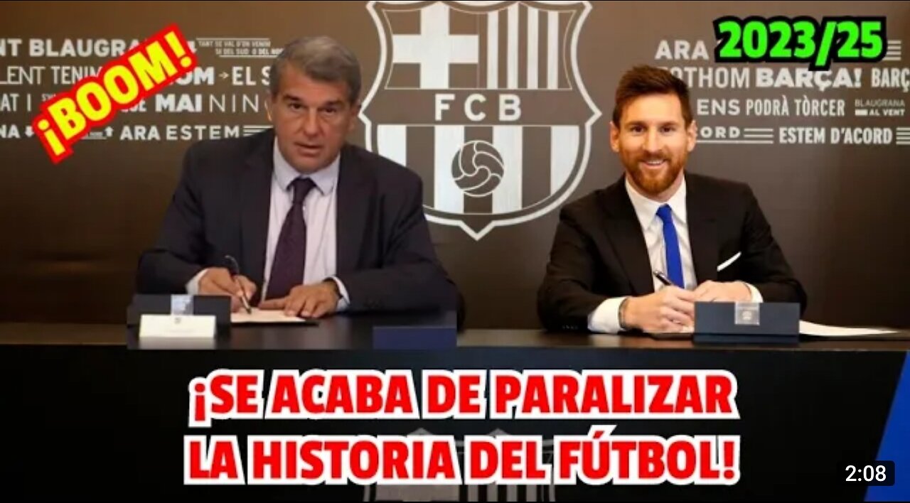 BOMBAZO HISTÓRICO! ¡LAPORTA ACABA de ANUNCIAR la VUELTA de MESSI al BARÇA! NOTICIAS DEL BARÇA HOY