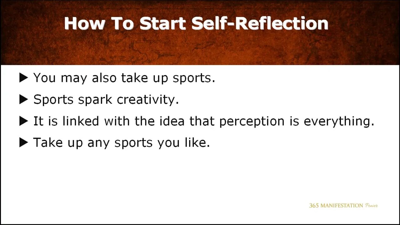 5 0 Exploring Self Reflection 365 Manifestation Power