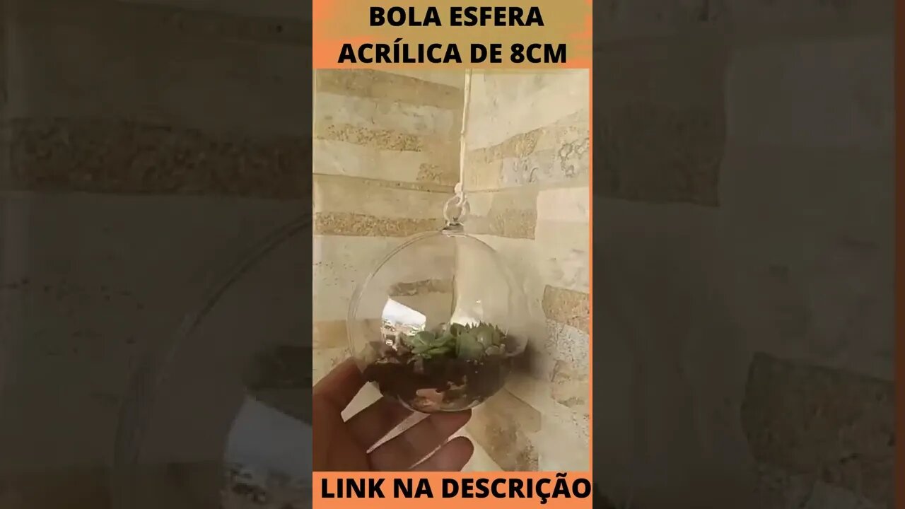 Bola Esfera Acrílica de 8cm para Lembrancinha, comemorações, festa de casamento 8CM