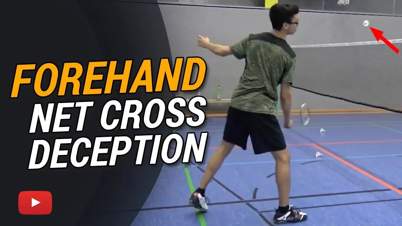 Badminton Tips and Tricks - Forehand Net Cross Deception featuring Camilo Borst