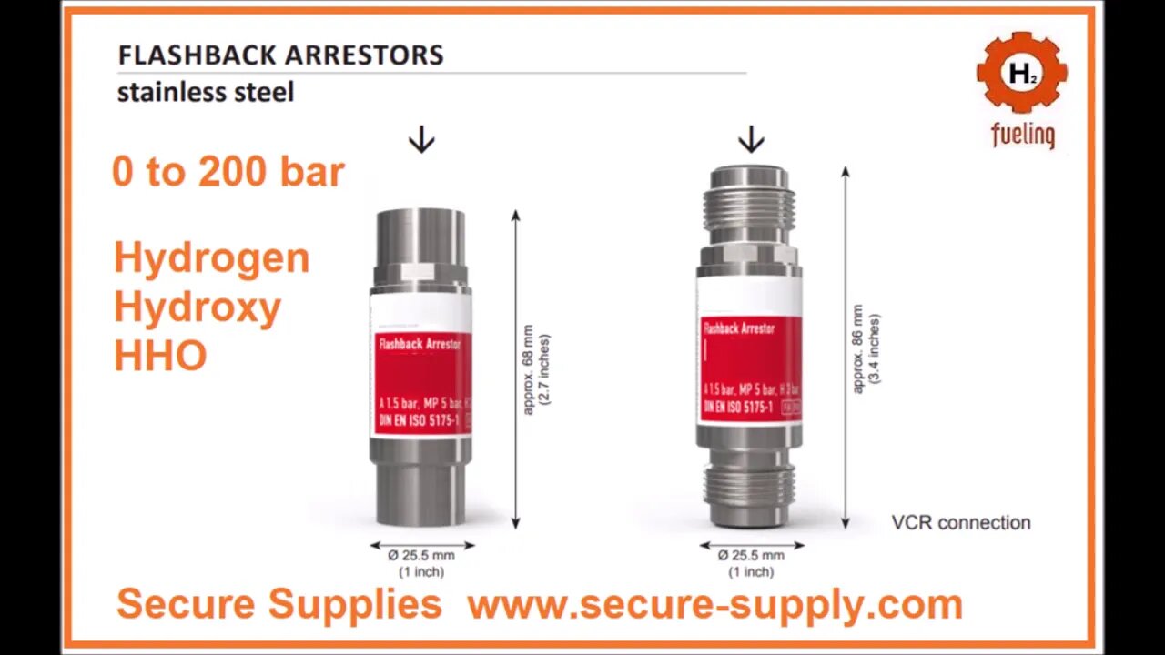 Stanley A Meyer Flash Arrestor Quenching Tube built in hho hydrogen