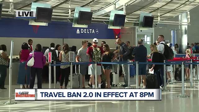 Travel ban 2.0 goes into effect at 8pm