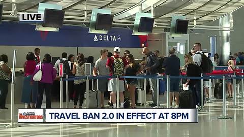 Travel ban 2.0 goes into effect at 8pm