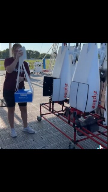 Walmart Express Air Drone Dropoff Delivery is Operational!! Parachutes packages right in your yard!!