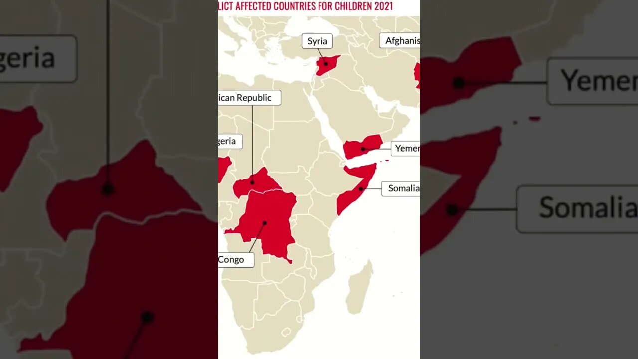 Top 10 Worst Countries To be a child in 2021 #war #yemen #afghanistan #congo #news #media #shorts