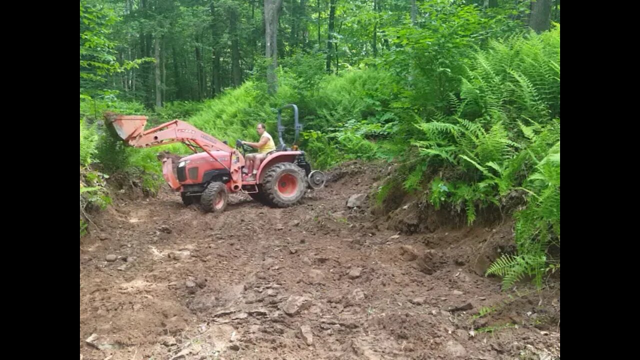 Shooting Trench Construction with Kubota L 3800