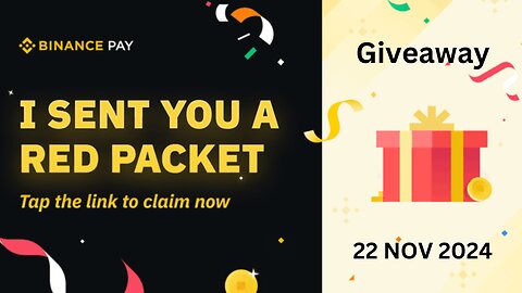 Binance Red Packet code Today Claim NOT TON TRX USDT BTC Red packet code 22 Nov 2024