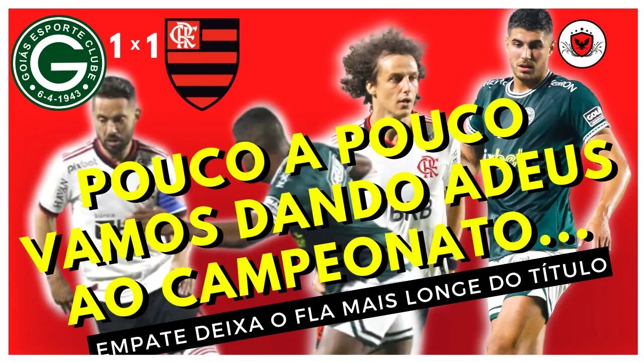 FLAMENGO EMPATA COM O GOIÁS E VAI SE AFASTANDO DO TÍTULO DO BRASILEIRO