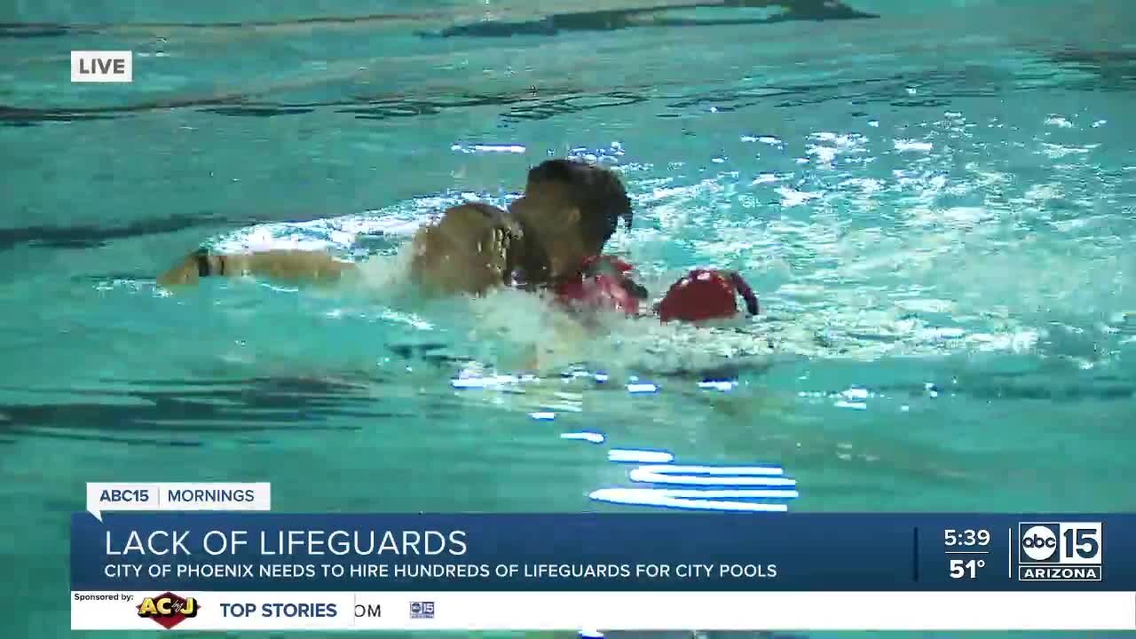 City of Phoenix needs hundreds of lifeguards for city pools