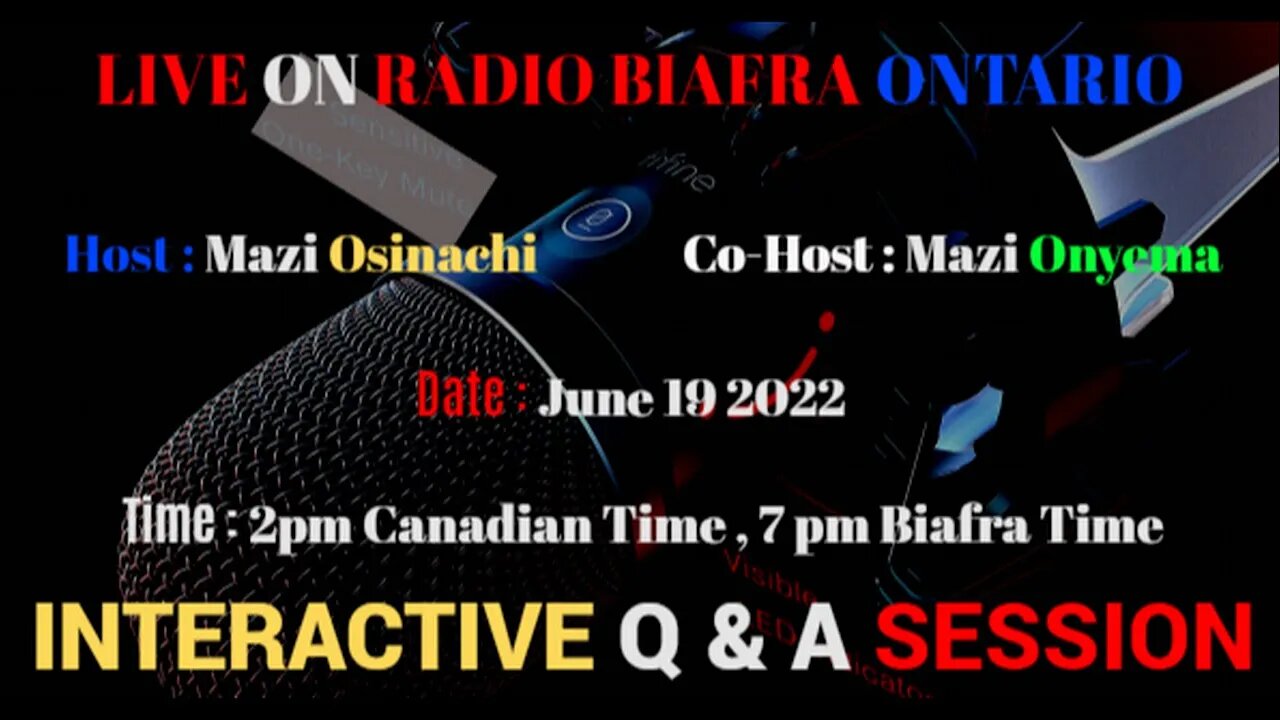 Interactive Q & A Section With IPOB ON Media Team