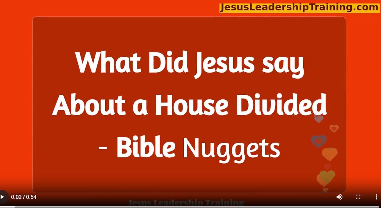 What did Jesus say about a House Divided?