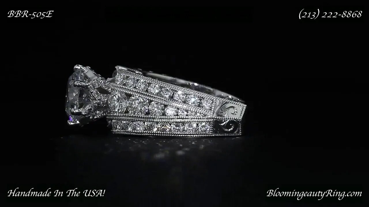 BBR-505E Engagement Ring By BloomingBeautyRing.com