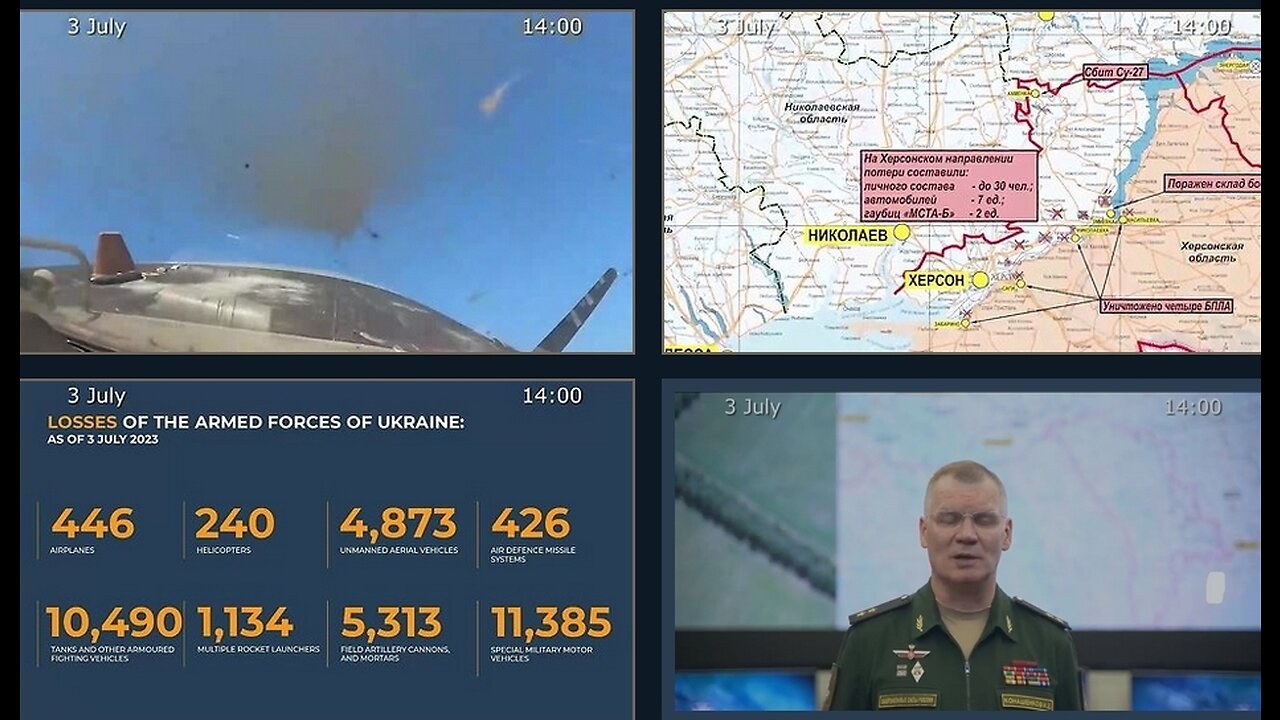 03.06.23 ⚡️Russian Defence Ministry report on the progress of the deNAZIficationMilitaryQperationZ