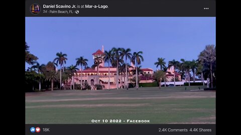 💥 Oct 10 2022 - Dan Scavino Jr Mar-A-Lago Video > 'It's About To Get Crazy, It's About To Go Down'