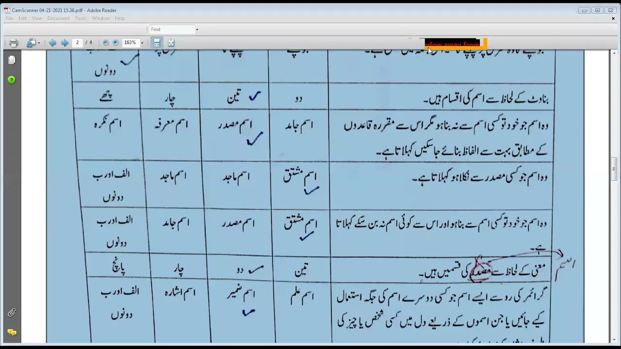 urdu b class 6 april 2021