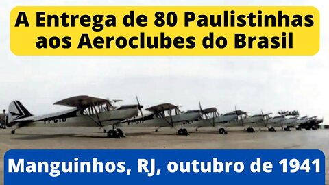 [ VÍDEO RARO ] Aviões no Aeródromo de Manguinhos, RJ, em Outubro de 1941 #aviação #avião