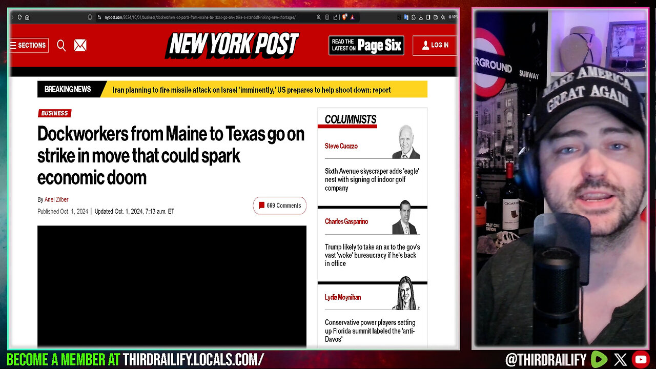 Dockworkers from Maine to Texas go on strike in move that could sink the economy