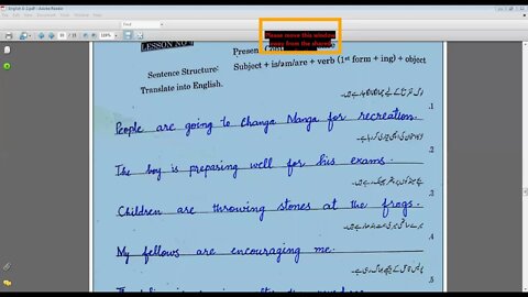 English B class VI 20 April,2021