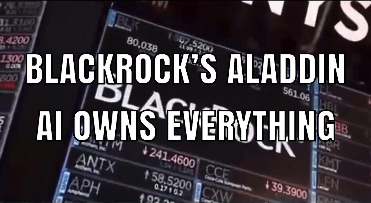 Blackrock’s Aladdin AI Owns Everything