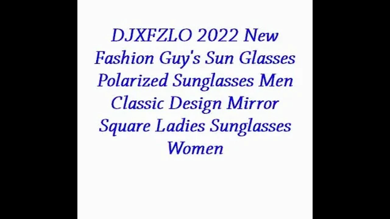 DJXFZLO 2022 New Fashion Guy's Sun Glasses Polarized | Link in the description 👇 to BUY