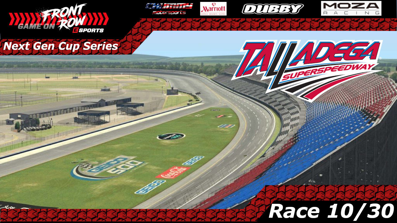 Front Row E Sports Next Gen Cup Series Live from Talladega!