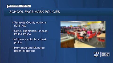 Sarasota school board repeals mask mandate