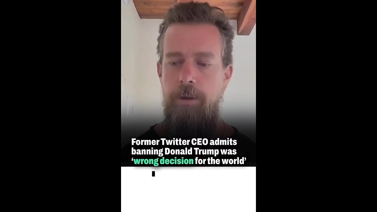 Former Twitter CEO admits banning Donald Trump was 'wrong decision for the world'