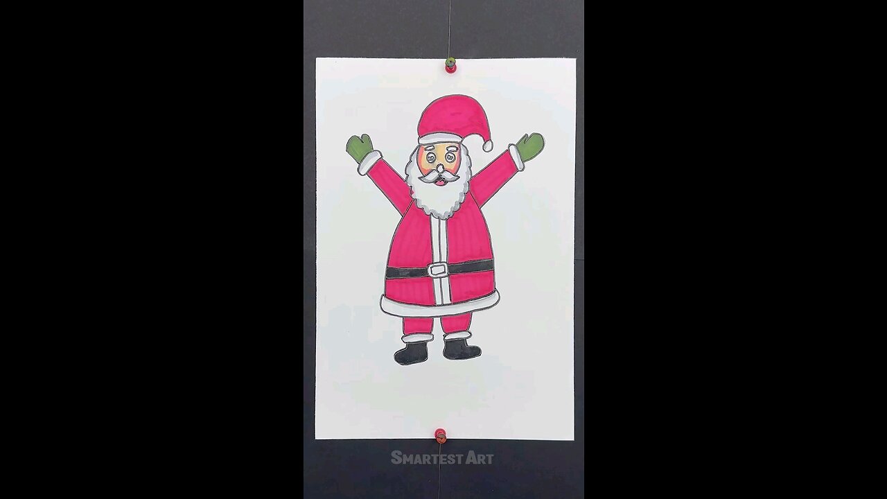 How to Draw Santa Claus, Christmas Drawing #merrychristmas #santaclaus #artomg