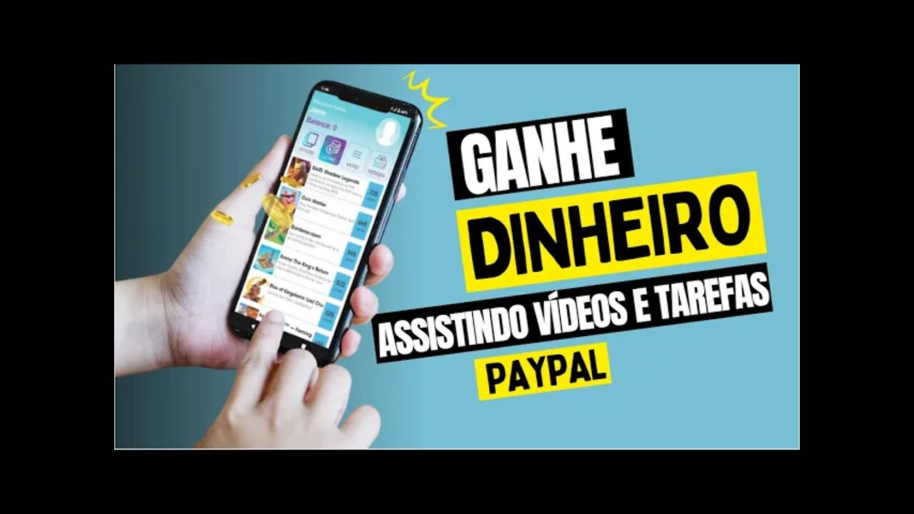 NOVO APLICATIVO PARA GANHAR DÓLAR NO PAYPAL ASSISTINDO VÍDEOS