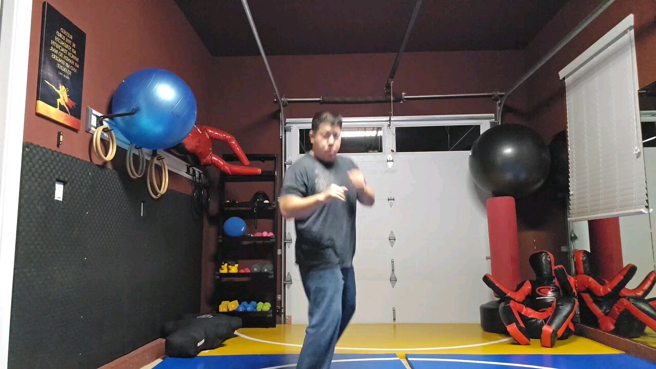 WTD Rear Side Kick to Axe Kick sequential