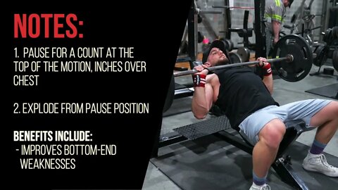 Pause Incline Bench Press