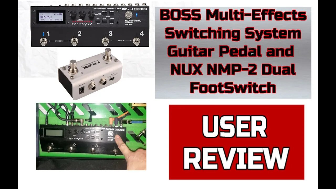 BOSS Effects Switching with the NUX Dual Footswitch