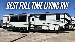 Best Full Time Living Fifth Wheel RV Layout! 2022 Keystsone Alpine 3910RK