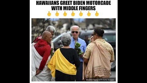 Maui Residents Greet Biden With Middle Fingers & F- You Chants 8-22-23 Salty Cracker