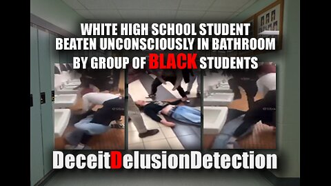 WHITE HS STUDENT BEATEN UNCONSCIOUSLY IN BATHROOM BY GROUP OF BLACK TEENS-DECEITDELUSIONDETECTION