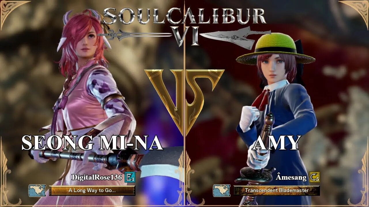 Seong Mi-na (DigitalRose136) VS Amy (Âmesang) (SoulCalibur™ VI: Online)