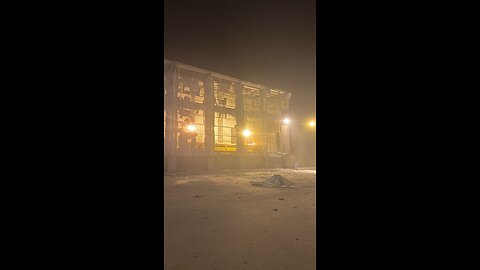 Footage purportedly from the scene of an apparent drone impact in Eilat