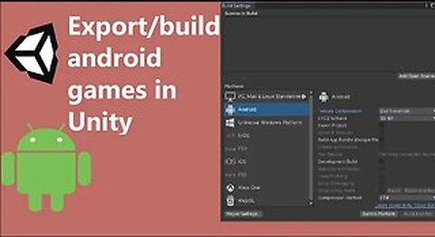 How To Export A Mobile Game in Unity (Android)