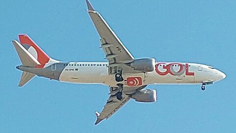 Boeing 737 MAX 8 PS-GPM na aproximação final vindo de Manaus para Fortaleza