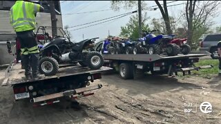 45 vehicles including ATVs and motorbikes confiscated during bust in Detroit