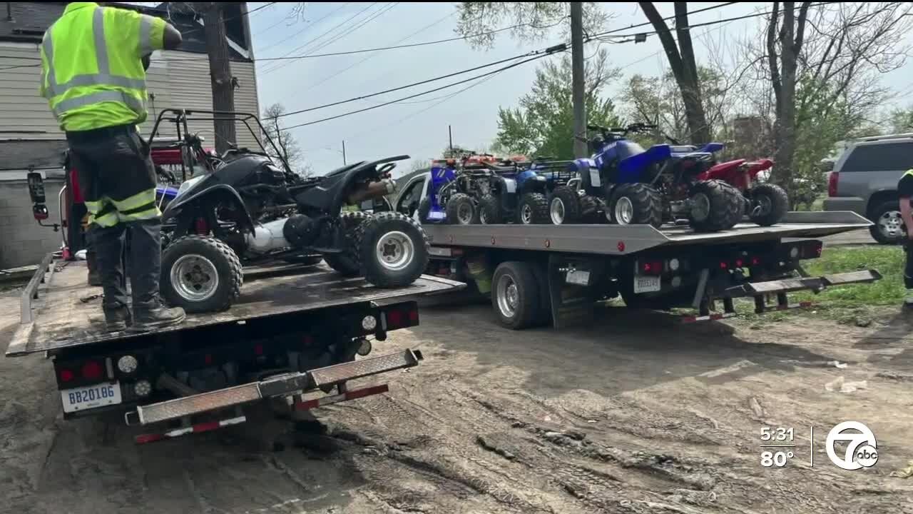 45 vehicles including ATVs and motorbikes confiscated during bust in Detroit