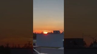 Watching the sunset in Canada
