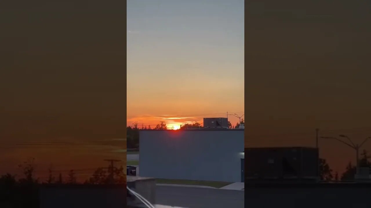 Watching the sunset in Canada