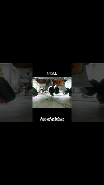 Watch Massive Dinosaur MD11 Landing Gear Hangar Swing #Aviartion #Fly #AeroArduino